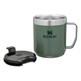 Caneca Térmica Com Tampa Stanley Camp Mug Hammertone Green 3