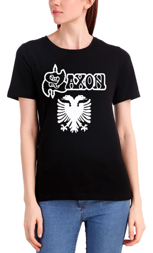 Camiseta Babylook Show Saxon Banda Heavy Metal Personalizado