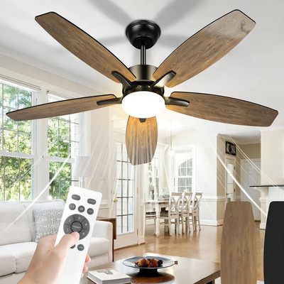 Ventilador de Teto FANSVENTO com Luz LED Controle Remoto 106cm 6 Velocidades | Parcelamento sem juros