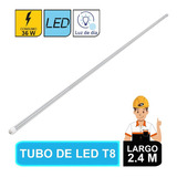 Tubo De Led T8, Pantalla Transparente, 36 W, 2.4 M    46371