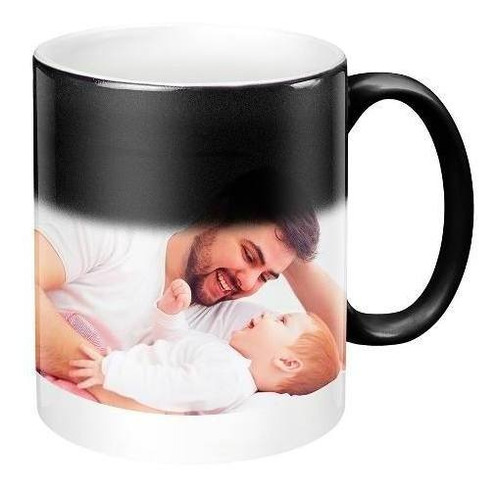 Caneca Magica Porcelana Personalizada Com Sua Foto E Frase