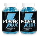 Power Blue 500mg 2 Potes 60 Cápsulas Sabor Neutro Suplemento