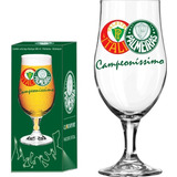 Taça De Cerveja Palmeiras Campeoni Vidro 380ml Futebol Cor Transparente