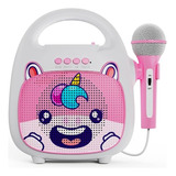 Máquina De Karaoke Para Niños Con Micrófono,