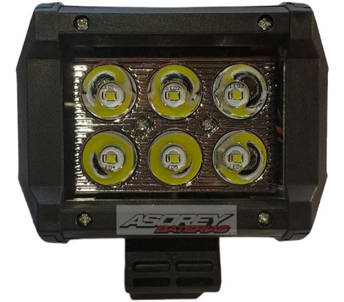 Faro Auxiliar De 6 Led 18w 12v Moto 4x4 