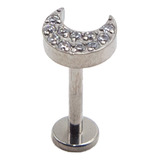 Piercing Labret De Titanium Astm F136 Lab88 1.2x8 (16g) 1un 