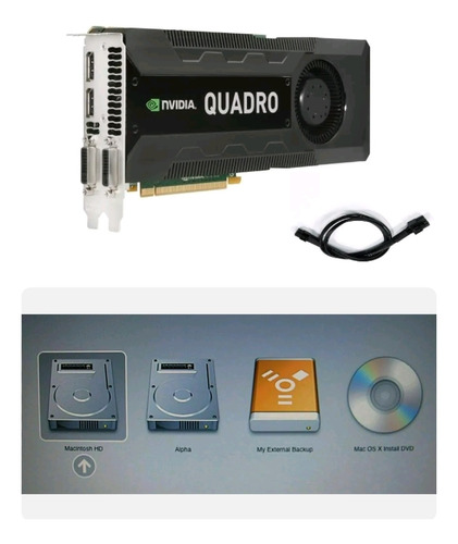 Tarjeta Nvidia Quadro K5000 Mac Pro 5.1 Bootscreen Ventura