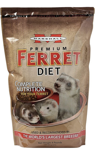 Alimento Hurón Súper Premium Marshall Ferret Diet 1.8kg Gran