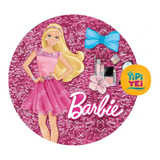 Funda Barbie Tela Sublimada Redonda 2m Aro Candy Bar Mampara