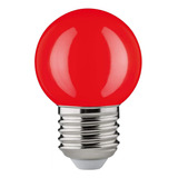 Lámpara Gota Led Rojo 2w E27 Guirnalda Deco Color Pack X 5