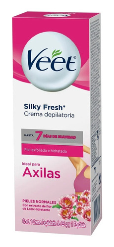 Veet Silky Fresh Crema Depilatoria Axilas + Espatula 25gr