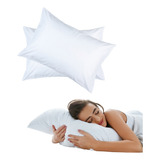 Almohadas Grandes Algodon Siliconado Antialergicas Blancas