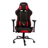 Silla De Escritorio Xzeal Xz25 Gamer Ergonómica  Negra Roja