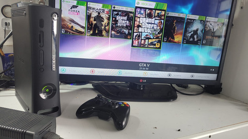 Xbox 360 Fat Rgh/jtag + 1 Controle Hd 500gb + Aurora