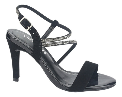 Sandalia Via Marte Mujer 23-17703 Preto Casual