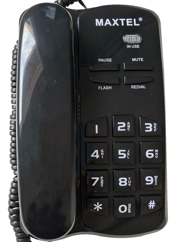 Telefone Fixo Com Fio Maxtel Mt-3036 Preto