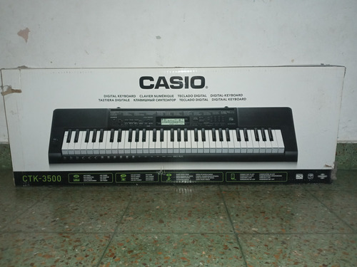 Teclado Musical Casio Ctk-3500 61 Teclas Negro Sensitivo