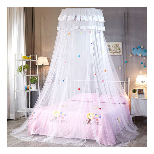 Mosquitera Transpirable Con Toldo Redondo Para Cama Infantil