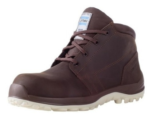 Botin Ombu Cobalto Marron C/p Composite