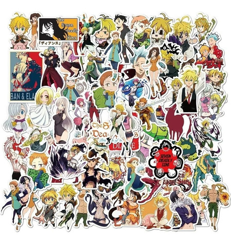 Anime A Escoger Variado 50 Calcomanias Stickers Anime Manga