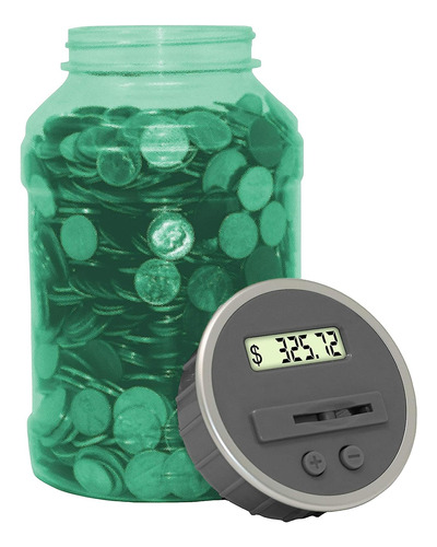 (glow, Green) - Teacher's Choice Digital Coin Bank Savings J