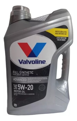Aceite Valvoline Advanced 5w20 Sintetico 4,73 Lts