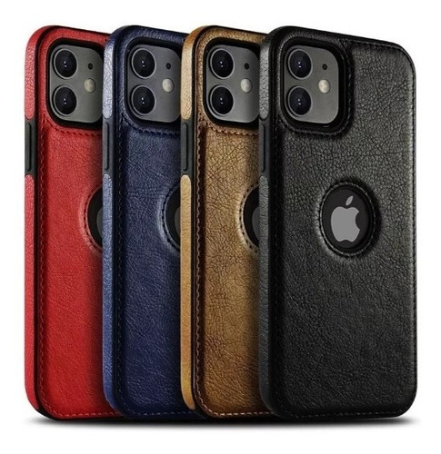 Funda Para iPhone Tipo Piel Leather Case Protector