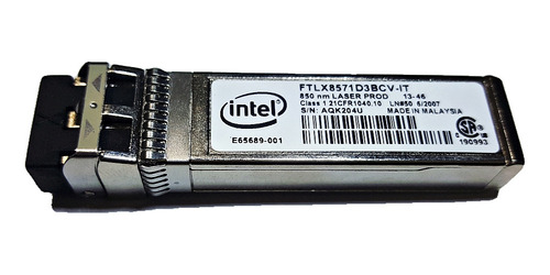 2 U. Modulo Transceptor Intel Ftlx8571d3bcv-it Sfp+ 10g