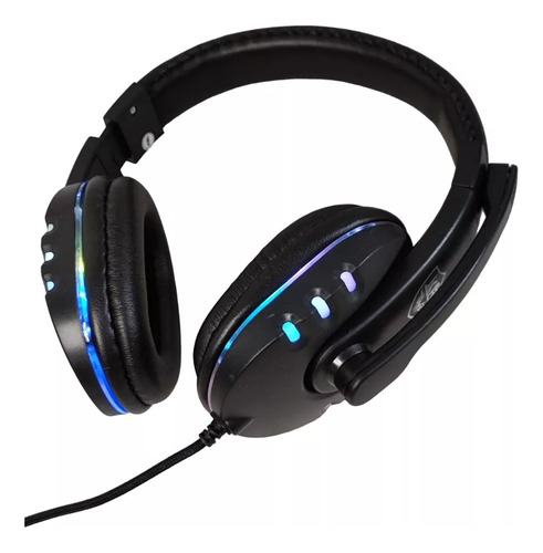 Diadema Audifono Microfono Gamer Iluminacion Led Aislado