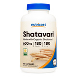 180cap Certificado Orgánico Shatavari Extract Sin Gluten Omg