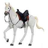 Figura De Cavalo Em Escala 1/12 Modelo Realista Branco