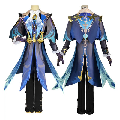 Peluca Neuvillette Para Cosplay Genshin Impact