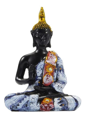Figura Buda En Meditación Estatua Decorativa Celeste