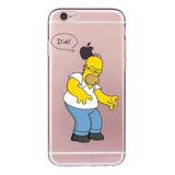 Funda Trasparente Para iPhone 6 Plus - Homer Simpson