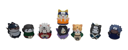 Set Naruto Set Figuras  Cosplay Gatitos Naruto 8 Pza