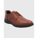 Zapato Cuero Hombre Spinal Town Café Hush Puppies