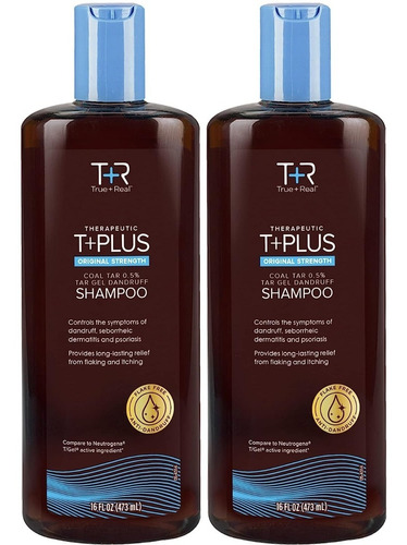 Shampoo Terapéutico T Plus / T Gel 2 Pack 16 Oz Importado