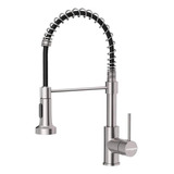 Llave Monomando Lavaplatos Flexible Griferia Cocina Coreaqua Color Chrome