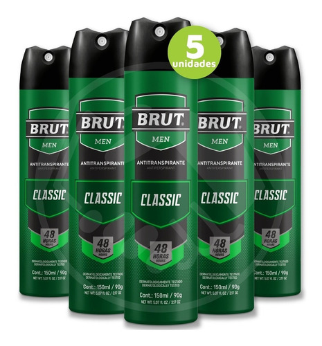 Brut Desodorante Classic Masculino 150ml (5und)