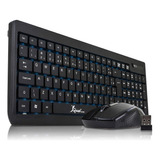 Kit Teclado Mouse Multimídia S/ Fio Wireless Usb Pc Notebook