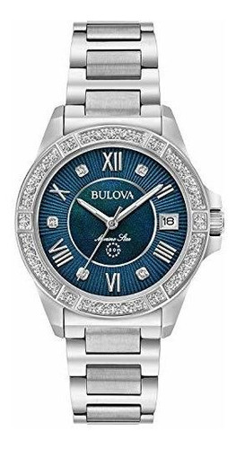 Reloj Pulsera Mujer Bulova Diamantes Marine Star