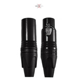 Par De Plug Conector Canon Xlr Hembra Y Xlr Macho