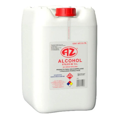Alcohol Etilico Sin Desnaturalizar Al 96% Porron De 20 L | MercadoLibre