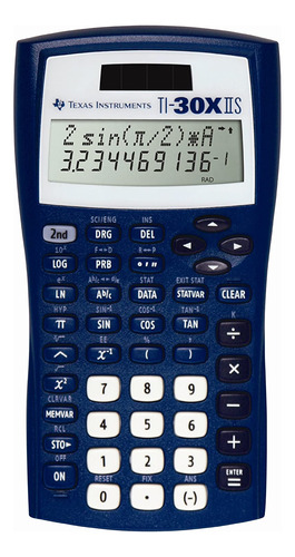 Calculadora Científica Texas Instruments Ti-30x Iis Azul Esc