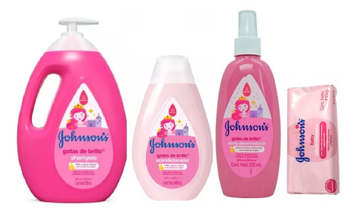 Set X 4 Gotas De Brillo Shampoo