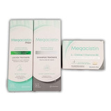 Kit Megacistin Compr. X60 + Shampoo Tratante + Loción Max