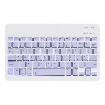 Teclado Inalámbrico Bt 10, Universal, Recargable, Morado | Meses sin interés