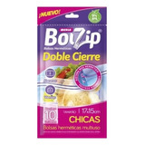 Bolsa Hermeticas Doble Cierre 17x15 Chicas 10 Unidad Bolzip