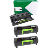 2 Toner + 1 Cilindro P/ Lexmark 56fb000 Mx622 Ms621 Mx421 6k