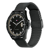 Reloj Tommy Hilfiger Hombre Carter Negro Acero Mesh 1791913